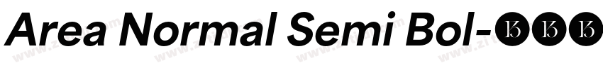 Area Normal Semi Bol字体转换